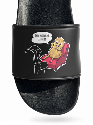 Alergény u psychológa šľapky Black