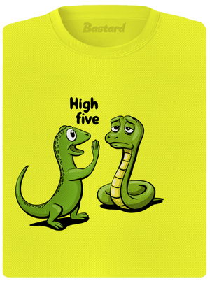 High Five dámske športové tričko Neon Yellow