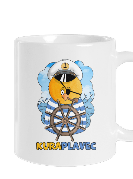 Kuraplavec klasický hrnček White