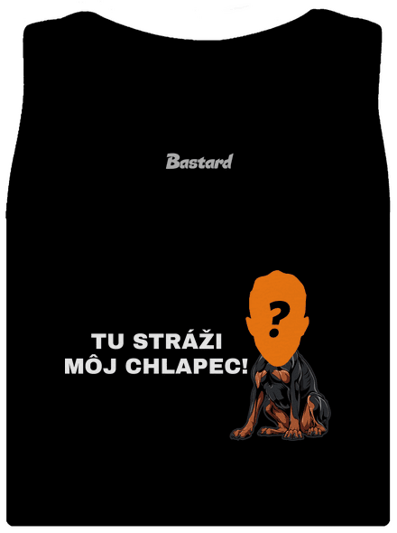 Tu strážim ja dámske tielko klasické Black