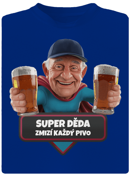Super dedo pánske športové tričko Royal Blue Mal