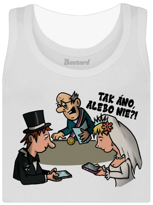 Svadobný obrad dámske tielko klasické White