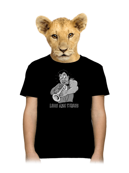 Louis Armstrong detské tričko Black