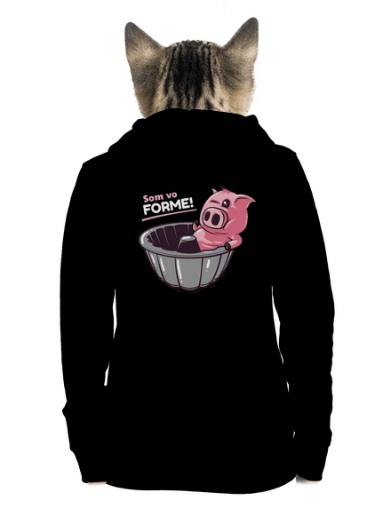 Vo forme dámska mikina na zips Black