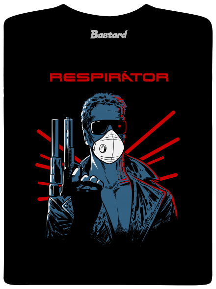 Respirátor detské tričko Black