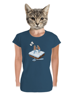 Polárna expedícia dámske tričko prémium Petrol Blue