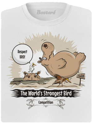 Strongest bird dámske športové tričko White