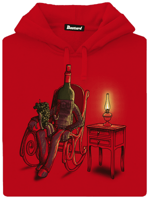 Dedo, rozprávaj pánska mikina klokanka Red