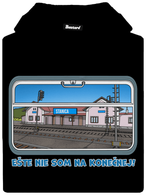 Nie som na konečnej dámska mikina klokanka Black