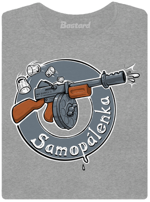 Samopálenka dámske tričko Dark Gray Melange