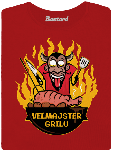 Veľmajster grilu dámske tričko prémium Red Mal