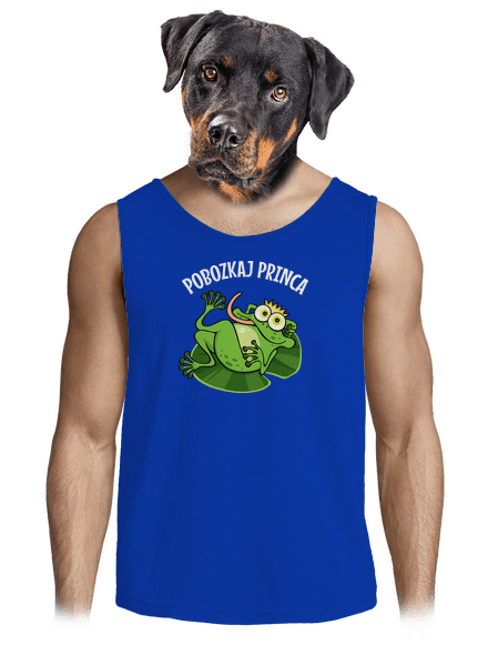 Pobozkaj princeznú a princa pánske tielko Royal Blue