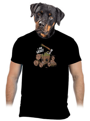 I Am Groot pánske tričko Black
