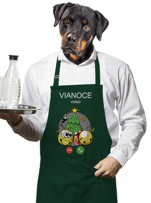 Vianoce volajú zástera Bottle Green