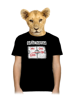 Naša taktika detské tričko Black