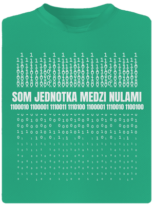 Jednotka medzi nulami pánske športové tričko Mint Mal