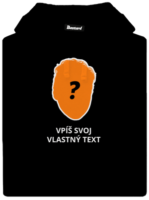 Tvoja hlava pánska mikina klokanka Black