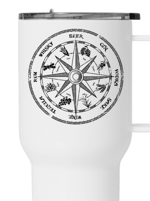 Alkoholický kompas termohrnček White