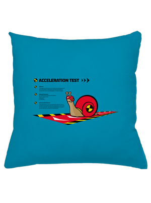 Snail test vankúš Blue Turquoise