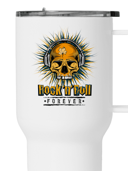 Rock'n'Roll forever termohrnček White