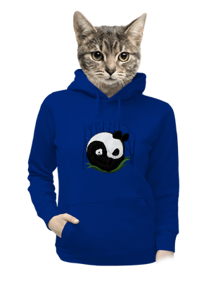 Dve spiace pandy dámska mikina klokanka Royal Blue Mal