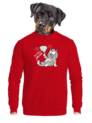 unisex mikina bez kapucne