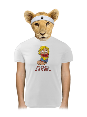 Captain Larvel detské športové tričko White