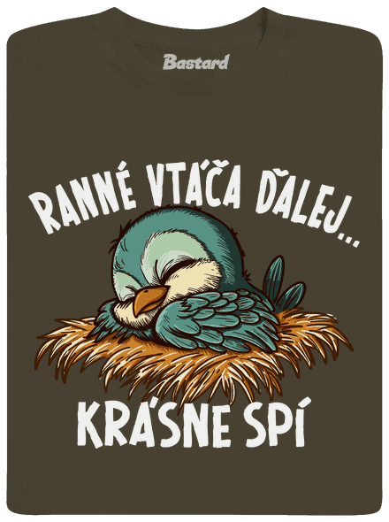 Ranné vtáča spí pánske dlhý rukáv Urban Khaki