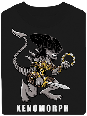 Xenomorph unisex mikina bez kapucne Black