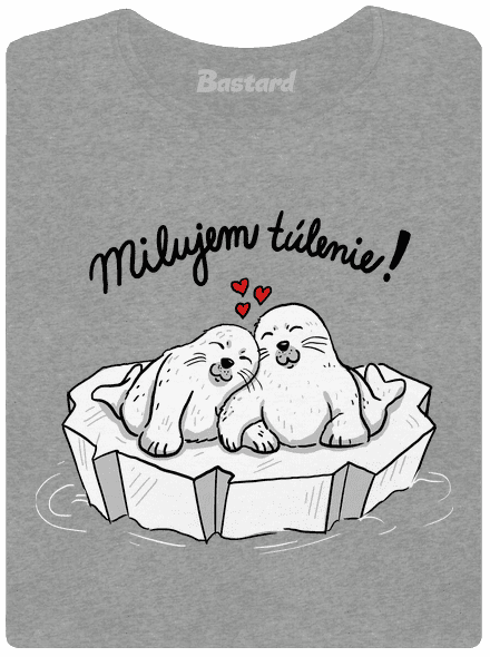 Milujem túlenie dámske tričko Dark Gray Melange