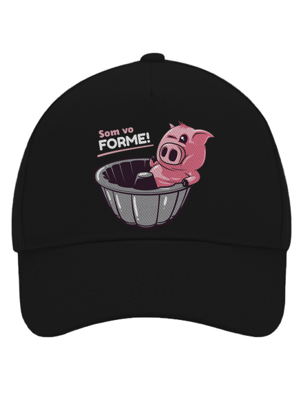 Vo forme šiltovka baseballka Black