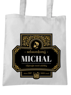 Alkoholová etiketa taška White