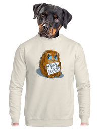 unisex mikina bez kapucne