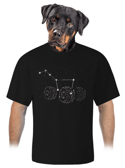 Veľký voz unisex tričko oversized Black
