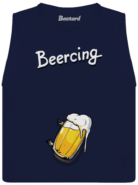 Beercing dámske tielko voľné Navy