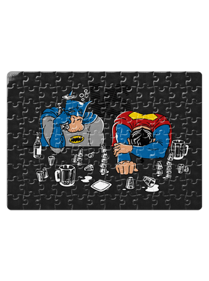 Súboj superhrdinov puzzle White