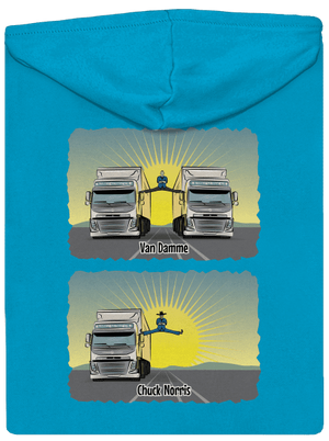 Chuck & Truck dámska mikina na zips Blue Atol