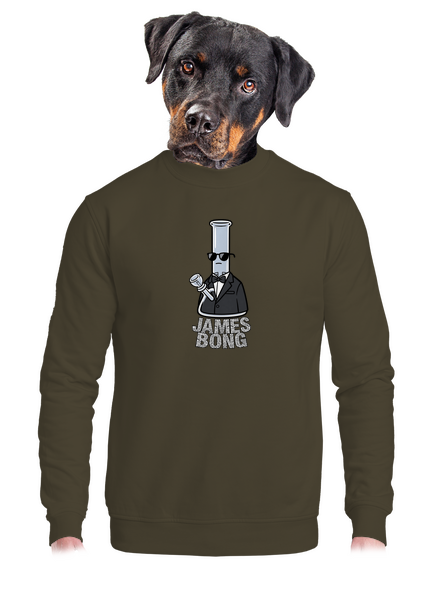 James Bong unisex mikina bez kapucne Urban Khaki