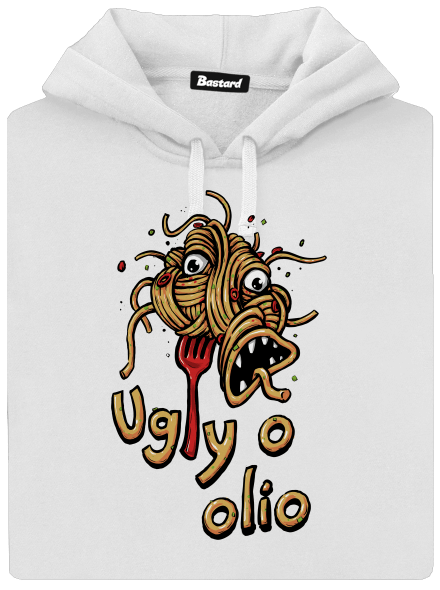 Ugly o olio dámska mikina klokanka White