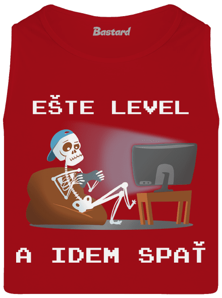 Ešte level pánske tielko Red