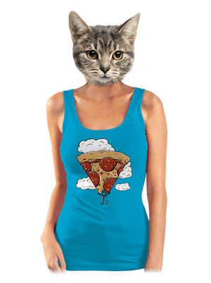 Pizzašutista dámske tielko klasické Blue Atol