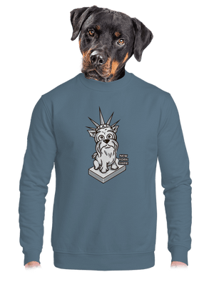 unisex mikina bez kapucne