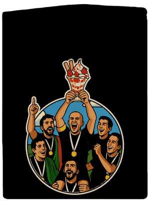 Pohár pánska mikina na zips Black