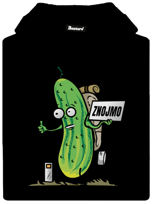 Autostop pánska mikina klokanka Black