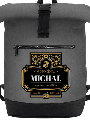 Alkoholová etiketa batoh Grey Marl