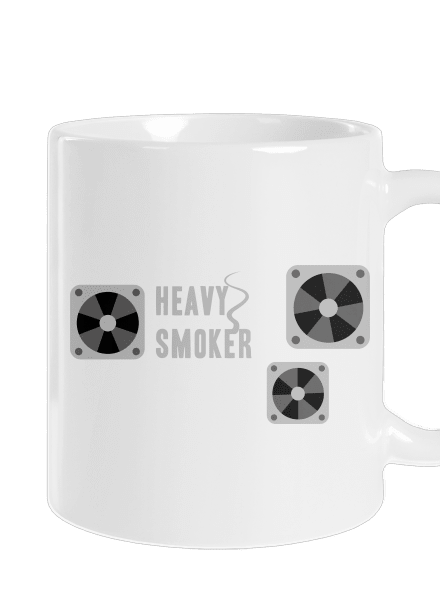 Heavy smoker klasický hrnček White