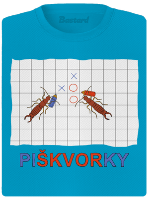 Škvorí piškvorky dámske športové tričko Blue Atol