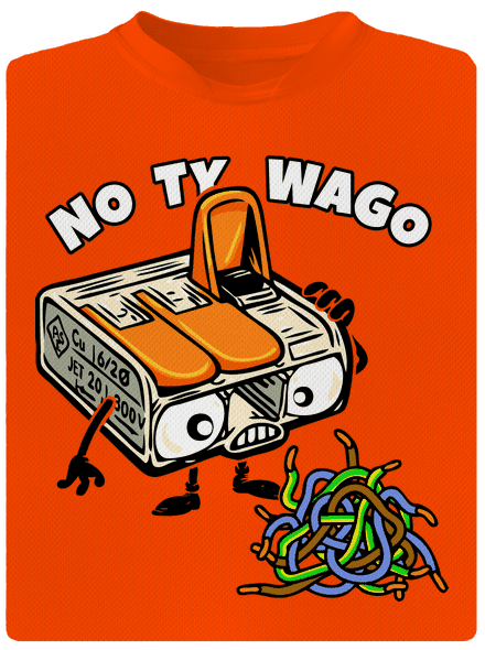 Wago svorka pánske športové tričko Neon Orange