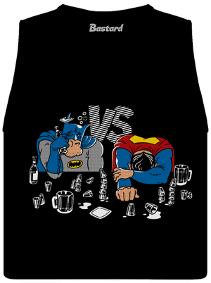 Súboj superhrdinov dámske tielko voľné Black