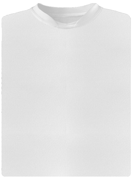 Bez potlače detské športové tričko White